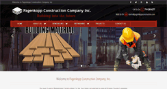Desktop Screenshot of pagenkoppconstruction.com